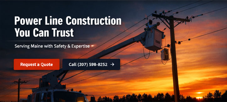 Powerline installation and repair services Maine